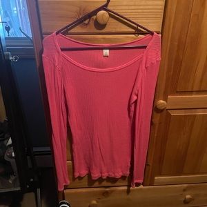 Pink thermal long sleeve